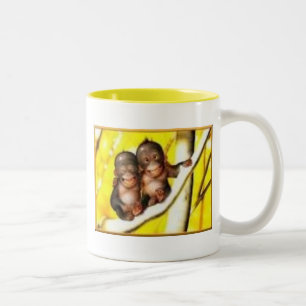 Caneca De Café Em Dois Tons Bananas indo
