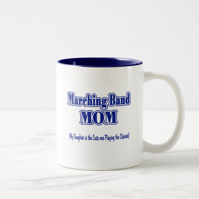 Caneca De Café Em Dois Tons Banda de Marche Mãe/ Clarinet (Direita)