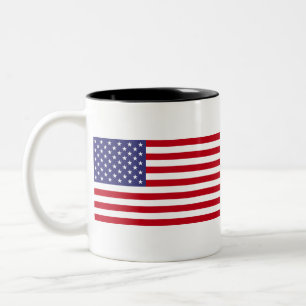 Caneca De Café Em Dois Tons Bandeira Americana
