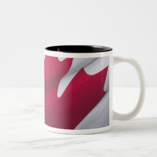 Caneca De Café Em Dois Tons Bandeira Canadense.