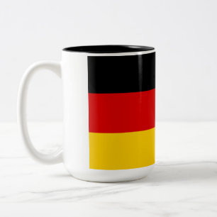Caneca De Café Em Dois Tons Bandeira da Alemanha (Alemanha)