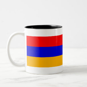 Caneca De Café Em Dois Tons Bandeira da Armênia