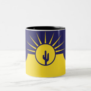 Caneca De Café Em Dois Tons Bandeira da cidade de Mesa
