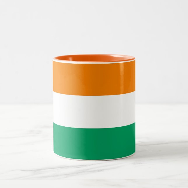 Caneca De Café Em Dois Tons Bandeira da Costa do Marfim (Centro)
