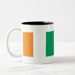Caneca De Café Em Dois Tons Bandeira da Costa do Marfim