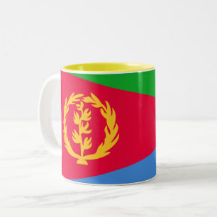 Caneca De Café Em Dois Tons Bandeira da Eritreia