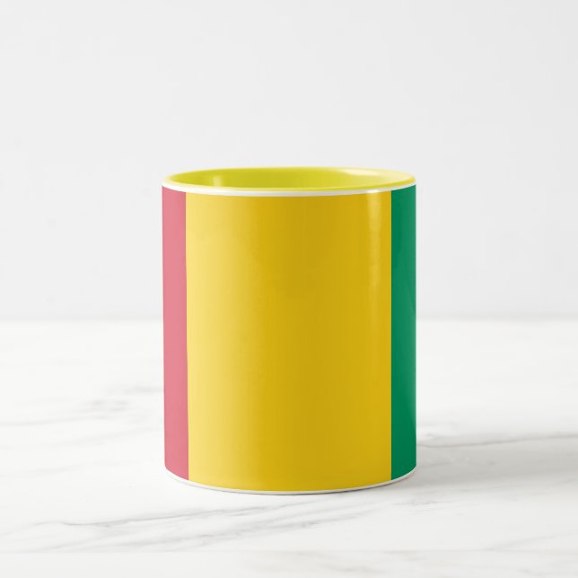 Caneca De Café Em Dois Tons Bandeira da Guiné (Centro)