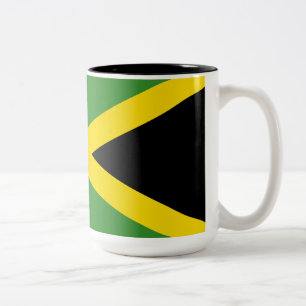 Caneca De Café Em Dois Tons Bandeira da Jamaica