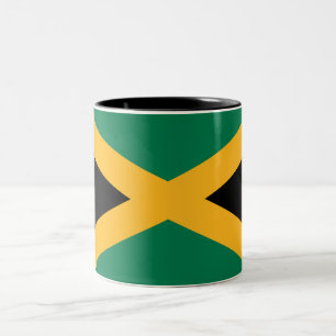 Caneca De Café Em Dois Tons bandeira da Jamaica