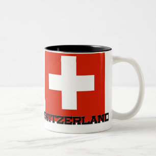 Caneca De Café Em Dois Tons Bandeira da suiça