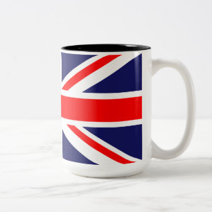 Caneca De Café Em Dois Tons bandeira da União - Reino Unido