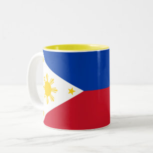 Caneca De Café Em Dois Tons Bandeira das Filipinas
