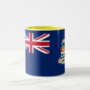 Caneca De Café Em Dois Tons Bandeira das Ilhas Cayman