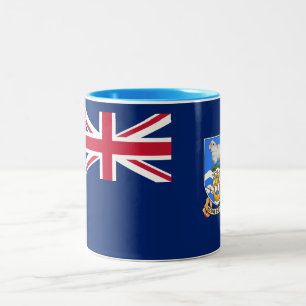 Caneca De Café Em Dois Tons Bandeira das Ilhas Falkland