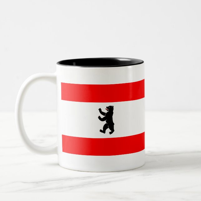 Caneca De Café Em Dois Tons Bandeira de Berlim (Esquerda)