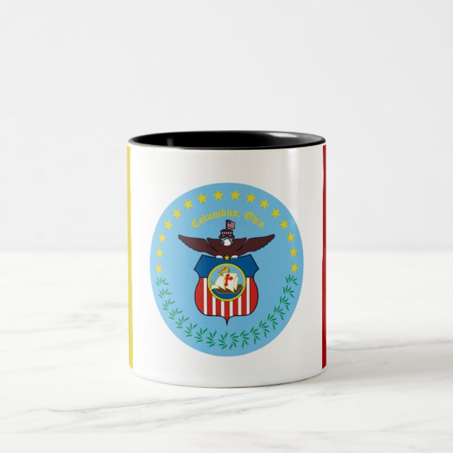 Caneca De Café Em Dois Tons Bandeira de Colombo (Centro)