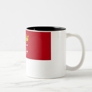 Caneca De Café Em Dois Tons Bandeira de Danzig - de Gdansk
