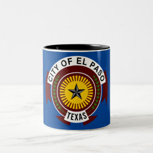 Caneca De Café Em Dois Tons Bandeira de El Paso
