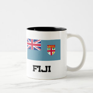 Caneca De Café Em Dois Tons Bandeira de Fiji