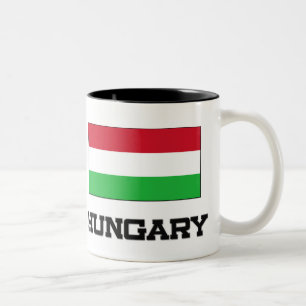 Caneca De Café Em Dois Tons Bandeira de Hungria