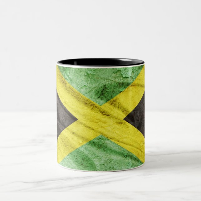 Caneca De Café Em Dois Tons Bandeira de Jamaica (Centro)