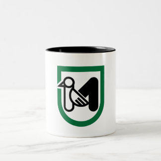 Caneca De Café Em Dois Tons Bandeira de Marcas (Itália)