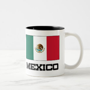 Caneca De Café Em Dois Tons Bandeira de México