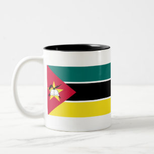 Caneca De Café Em Dois Tons Bandeira de Moçambique