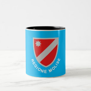 Caneca De Café Em Dois Tons Bandeira de Molise (Itália)