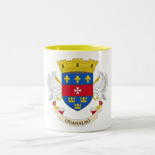 Caneca De Café Em Dois Tons Bandeira de São Bartolomeu