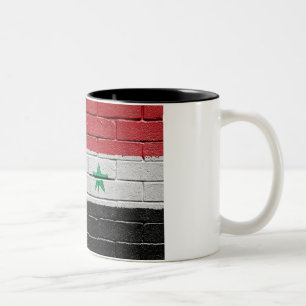 Caneca De Café Em Dois Tons Bandeira de Syria