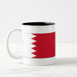 Caneca De Café Em Dois Tons Bandeira do Bahrein