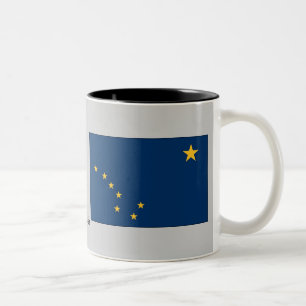Caneca De Café Em Dois Tons Bandeira do estado de Alaska