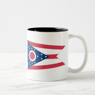 Caneca De Café Em Dois Tons Bandeira do estado de Ohio