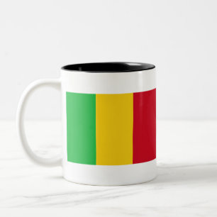 Caneca De Café Em Dois Tons Bandeira do Mali
