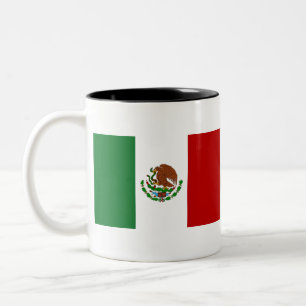 Caneca De Café Em Dois Tons Bandeira do México