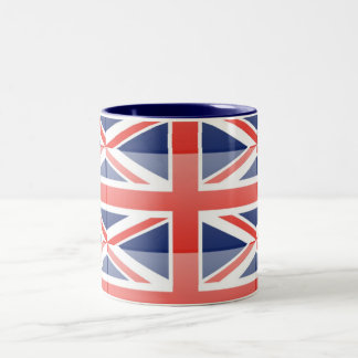 Caneca De Café Em Dois Tons Bandeira do Reino Unido