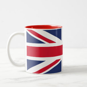 Caneca De Café Em Dois Tons Bandeira do Reino Unido