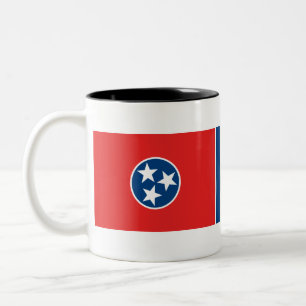 Caneca De Café Em Dois Tons Bandeira do Tennessee
