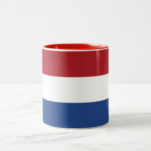 Caneca De Café Em Dois Tons Bandeira dos Países Baixos