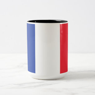 Caneca De Café Em Dois Tons Bandeira francesa (França)