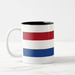 Caneca De Café Em Dois Tons Bandeira Holandesa
