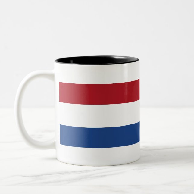 Caneca De Café Em Dois Tons Bandeira Holandesa (Esquerda)
