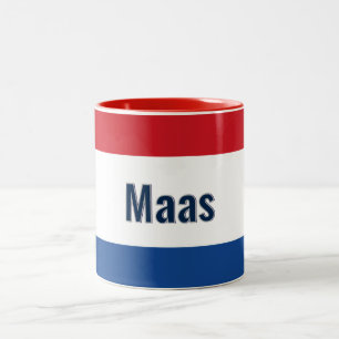 Caneca De Café Em Dois Tons Bandeira holandesa Personalizada