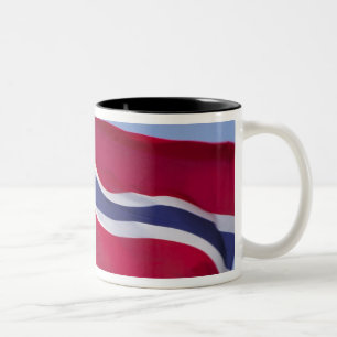 Caneca De Café Em Dois Tons bandeira norueguesa RF)