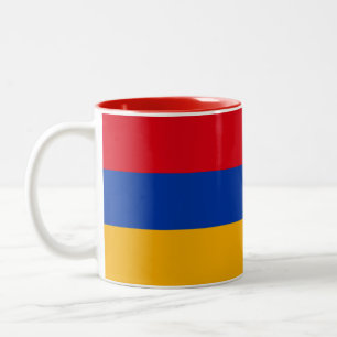 Caneca De Café Em Dois Tons Bandeira Patriótica da Armênia