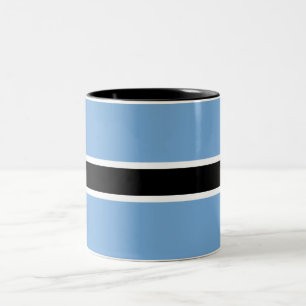 Caneca De Café Em Dois Tons Bandeira patriótica do Botsuana