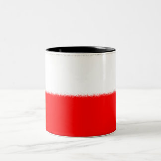 Caneca De Café Em Dois Tons Bandeira polonesa