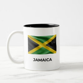Caneca De Café Em Dois Tons Bandeira Simples da Jamaica | Orgulho Diário