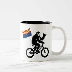 Caneca De Café Em Dois Tons Bandeja de Arizona de Círculo Bigfoot